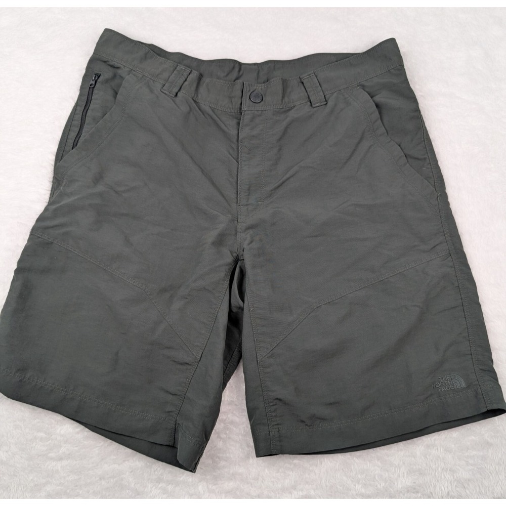 The North Face Shorts Men's 38x10 Gray Cargo Nylon‎ Pockets Outdoor Hiking